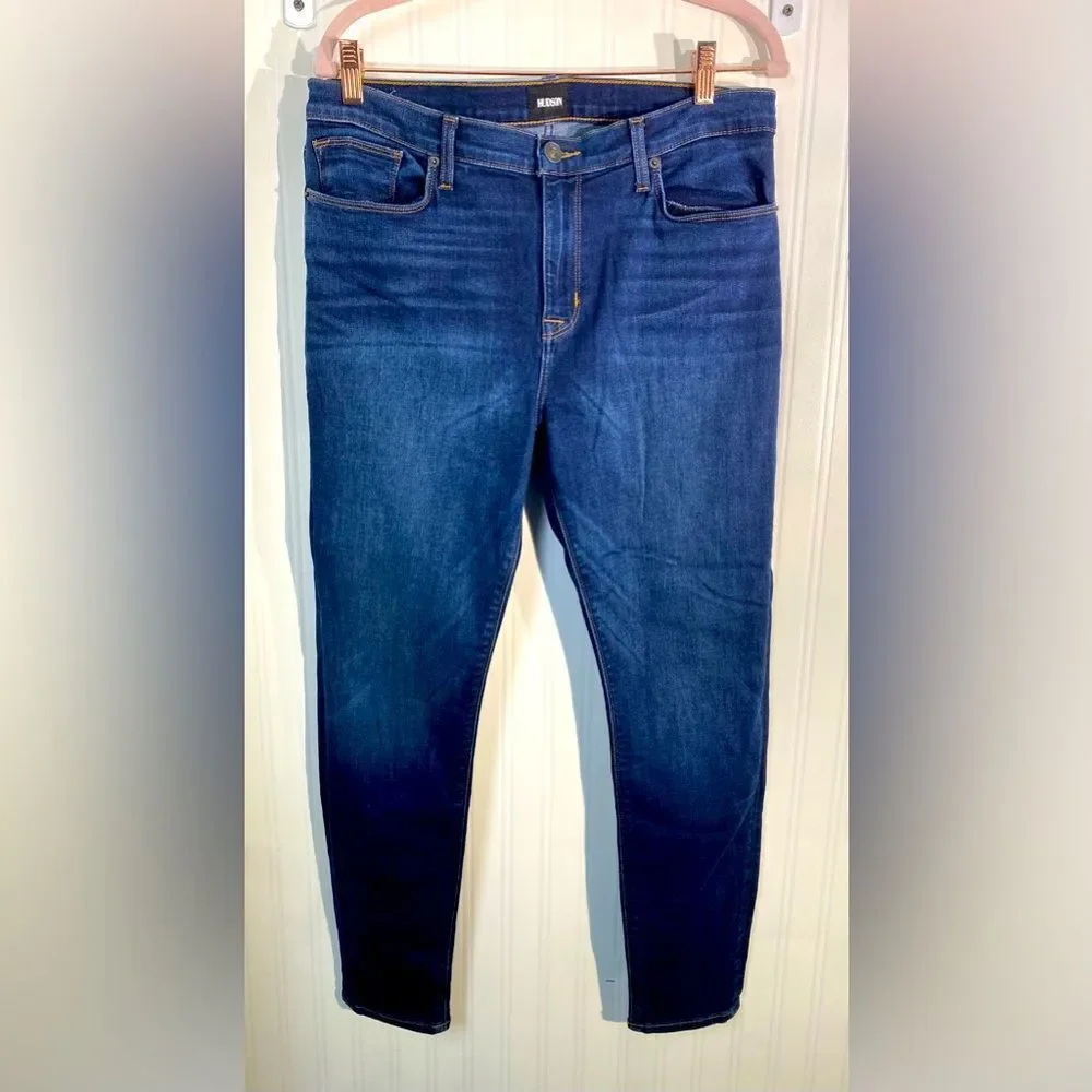 HUDSON NATALIE MID-RISE ANKLE‎ SKINNY-STRETCH JEANS Sz 31